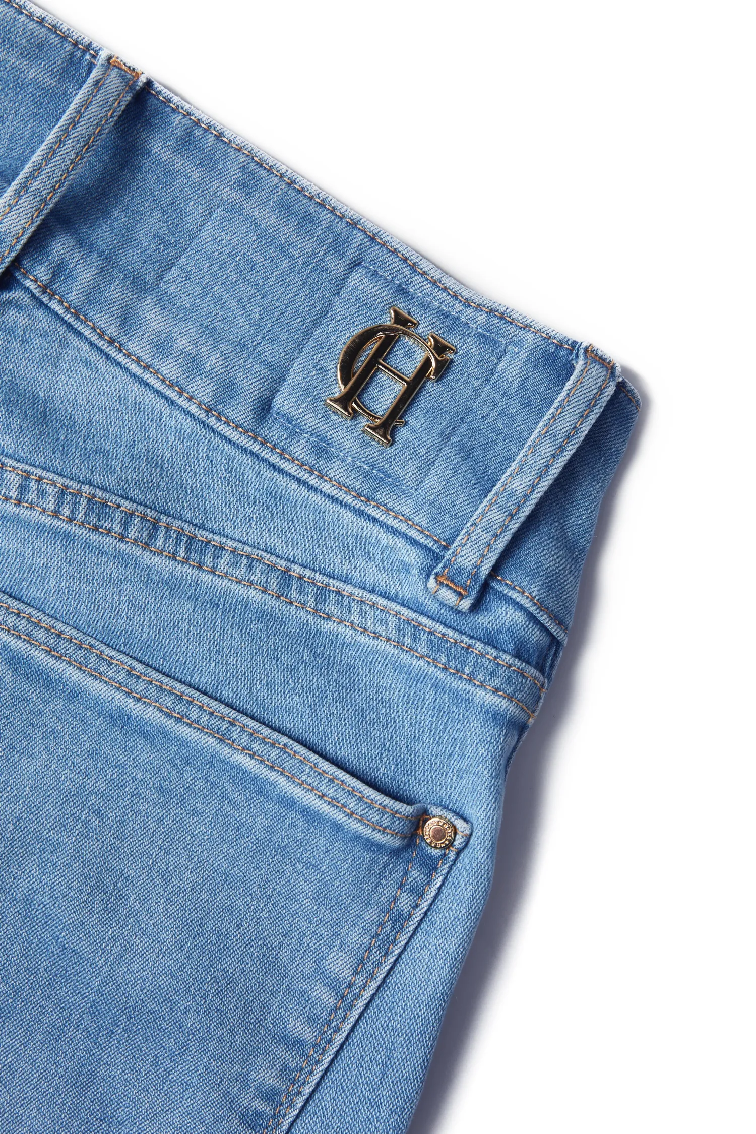 Fashion High Rise Flared Jean (Light Denim) Women Jeans