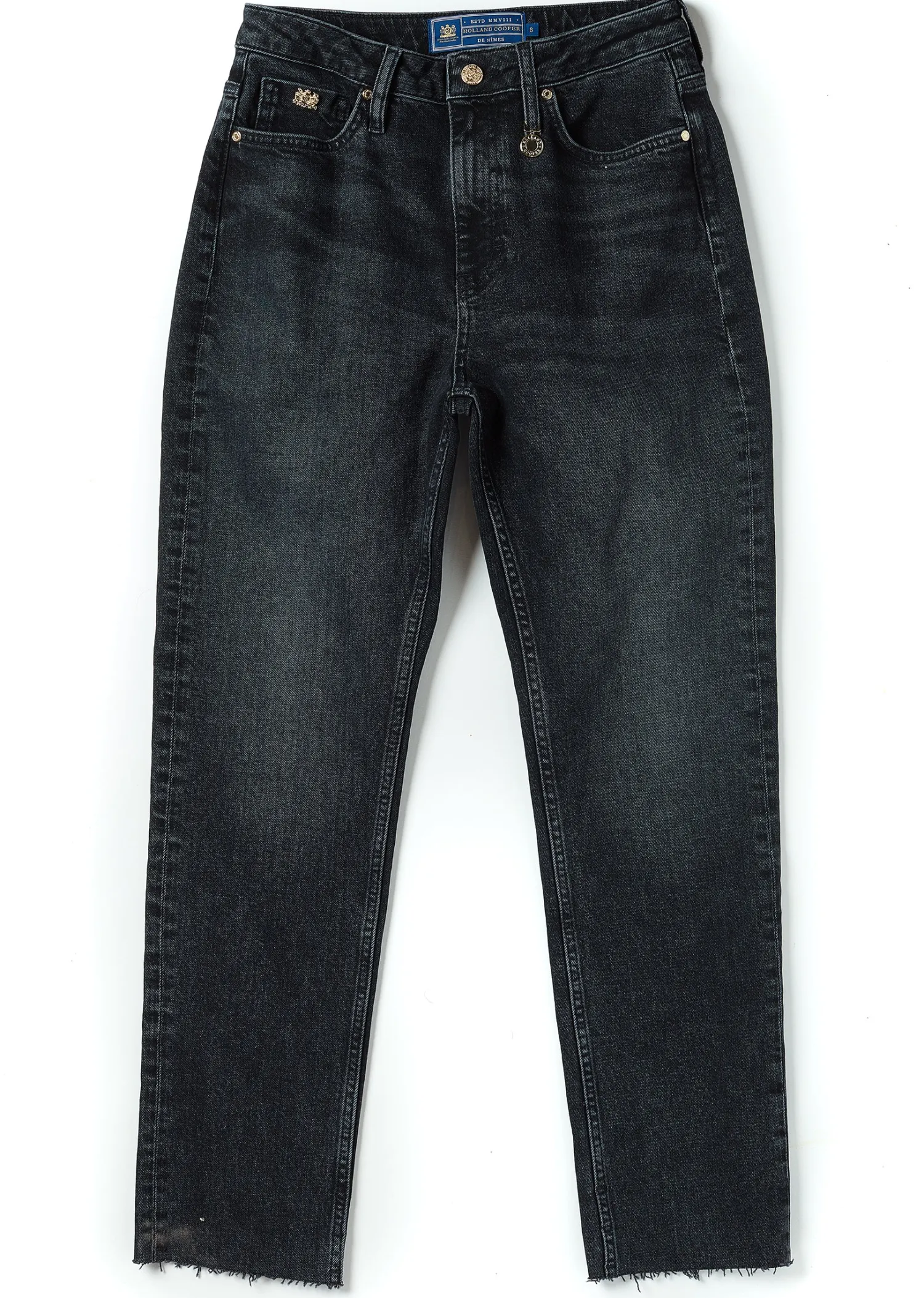 Online High Rise Slim Jean (Washed Black) Women Jeans