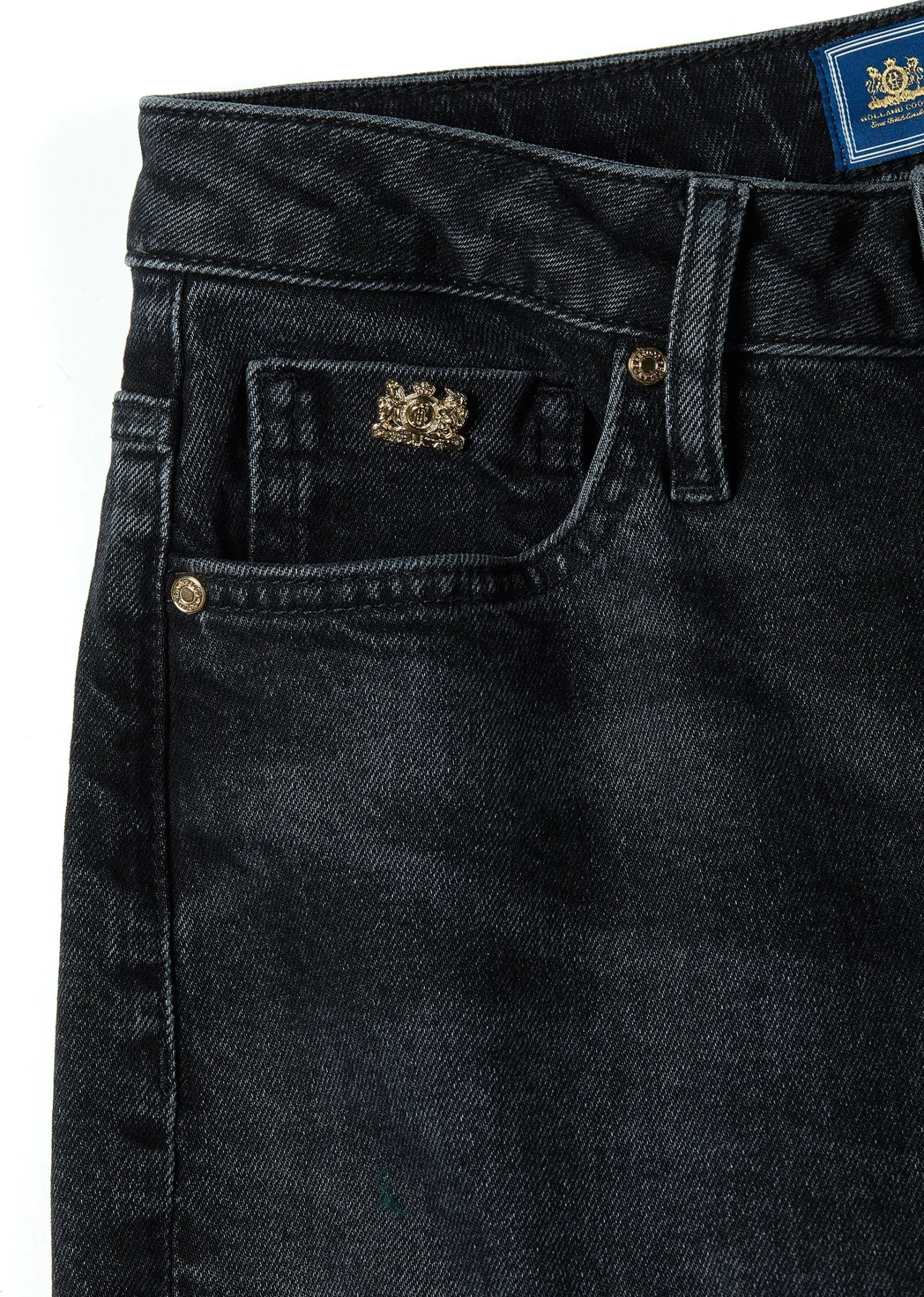 Online High Rise Slim Jean (Washed Black) Women Jeans