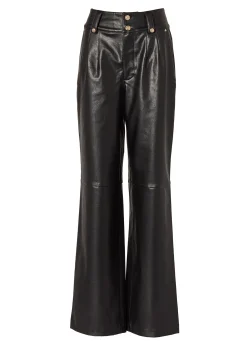 Hot High Waisted Faux Leather Trouser Women Trousers