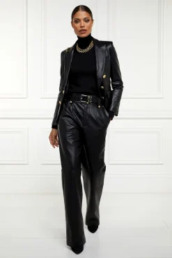 Hot High Waisted Faux Leather Trouser Women Trousers