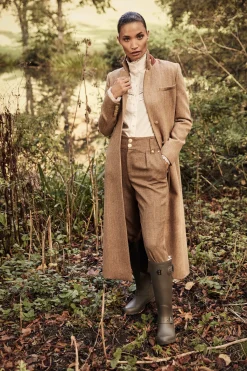 Outlet High Waisted Peg Trouser Women Trousers|Tailoring