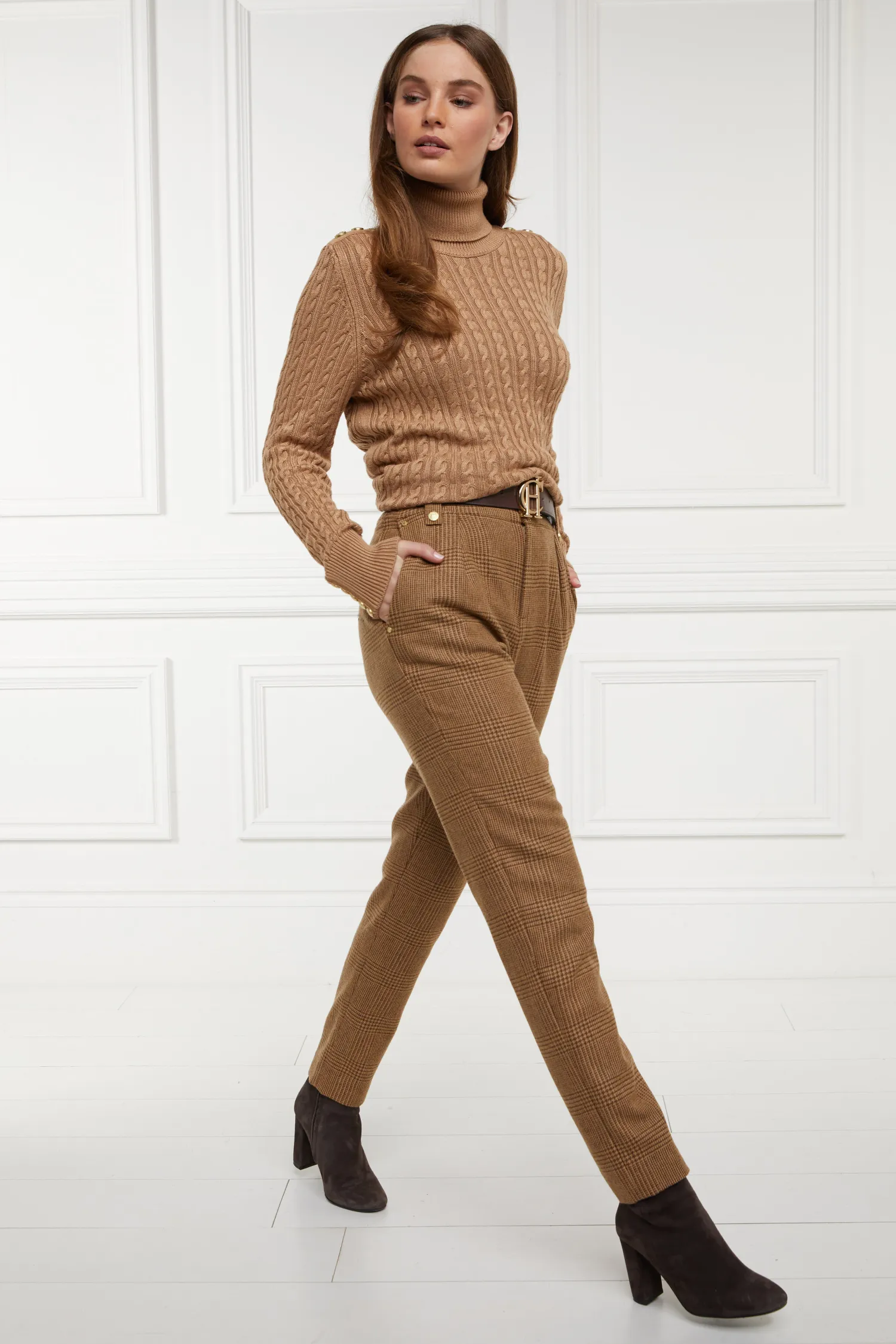 Outlet High Waisted Peg Trouser Women Trousers|Tailoring