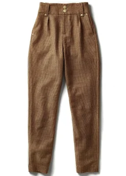 Outlet High Waisted Peg Trouser Women Trousers|Tailoring