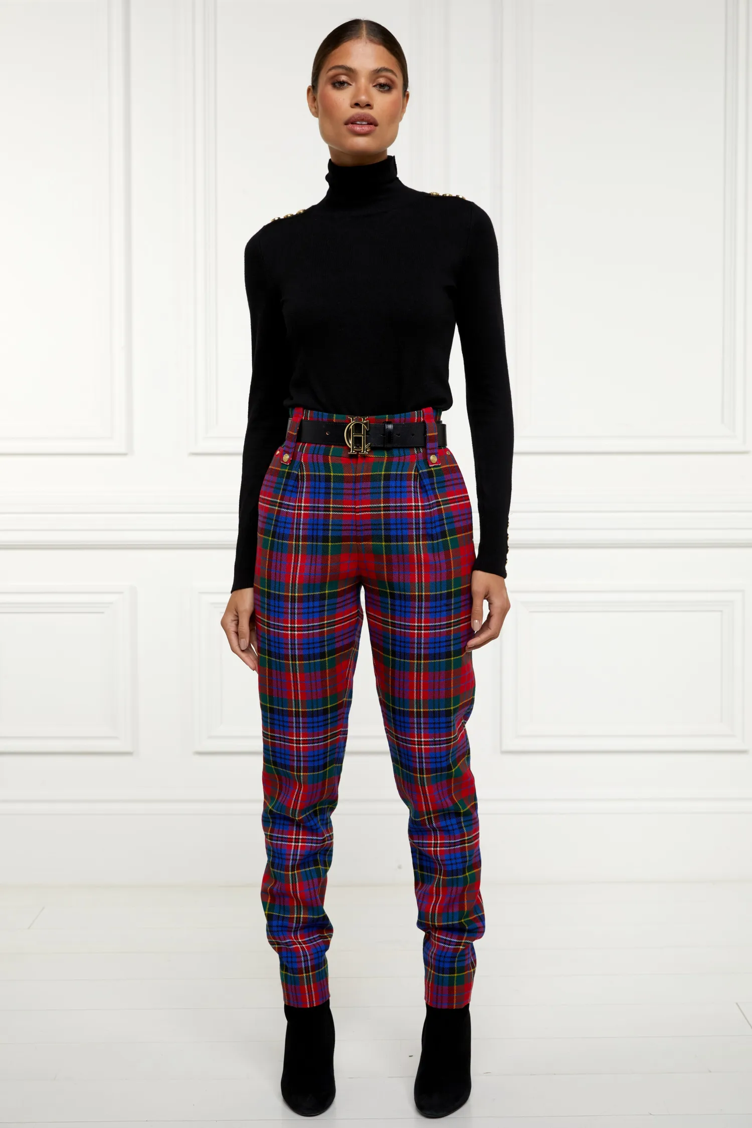 New High Waisted Peg Trouser Women Trousers