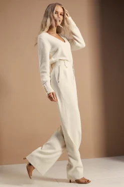 Clearance High Waisted Straight Trouser Women Trousers