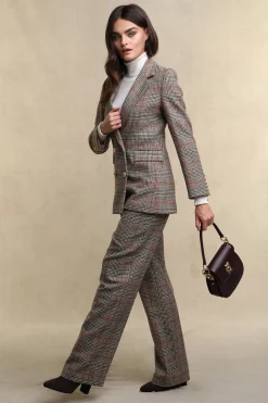 Best High Waisted Straight Trouser (Orange Windsor) Women Trousers|Tailoring
