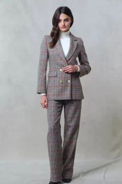 Best High Waisted Straight Trouser (Orange Windsor) Women Trousers|Tailoring