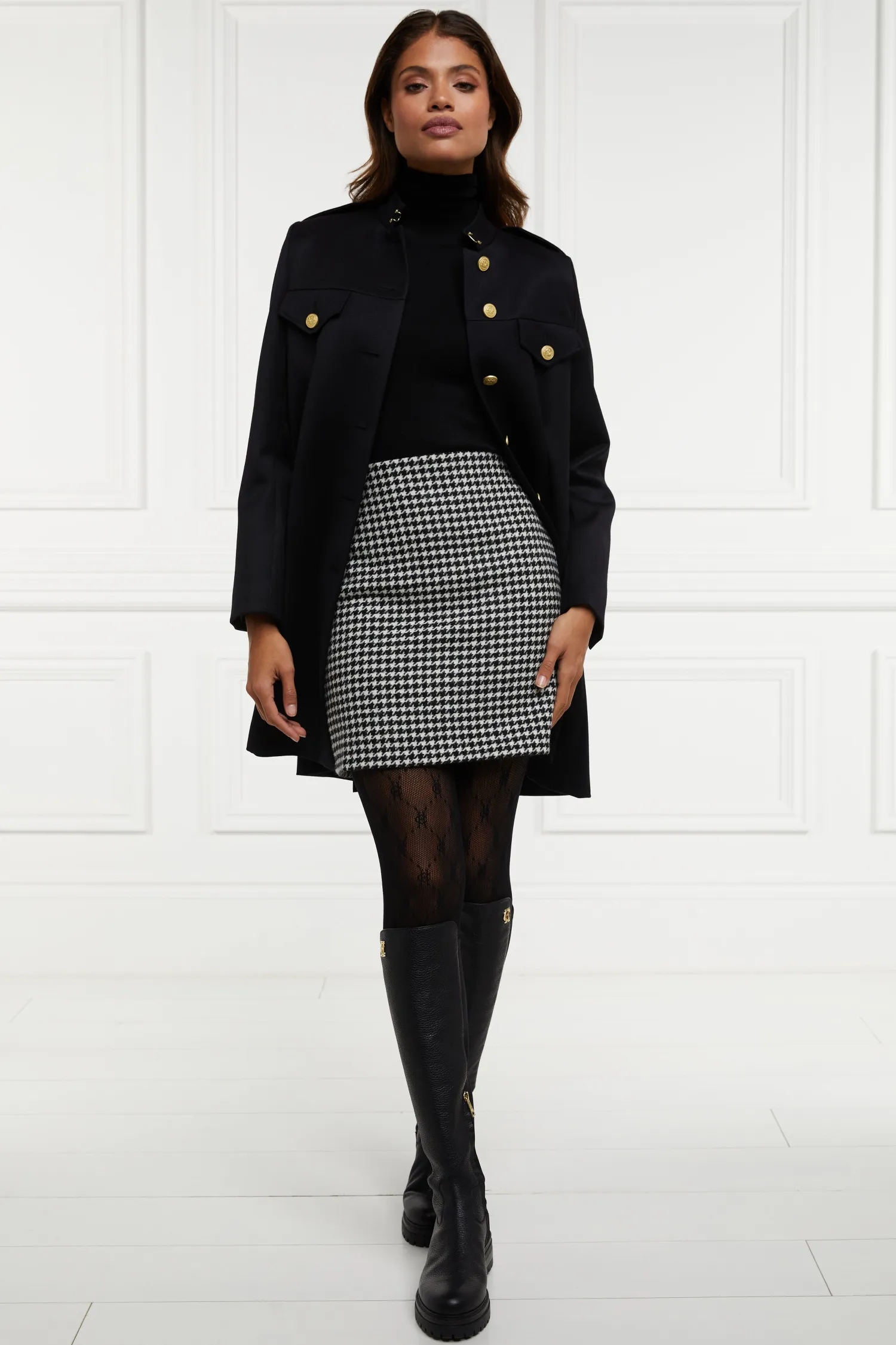 Clearance Highbury Cape Coat (Black Twill) Women Capes