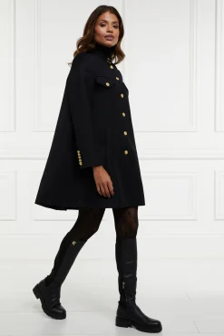 Clearance Highbury Cape Coat (Black Twill) Women Capes