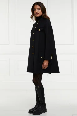Clearance Highbury Cape Coat (Black Twill) Women Capes