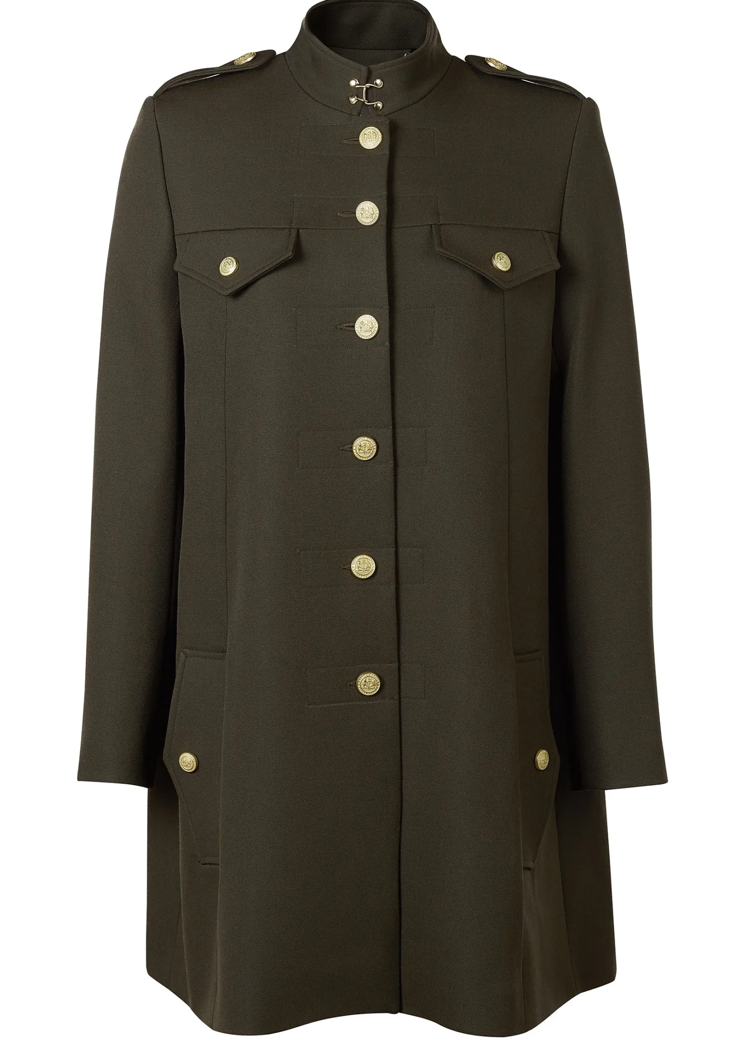 Fashion Highbury Cape Coat (Khaki Barathea) Women Capes|Tailoring