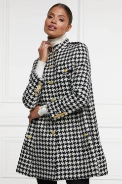 Hot Highbury Cape Coat (Large Scale Houndstooth) Women Capes|Tailoring
