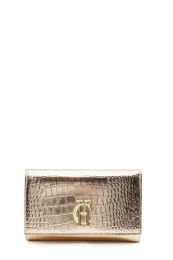 Outlet Highbury Clutch Bag (Gold Croc) Women Clutch Bags|Bags