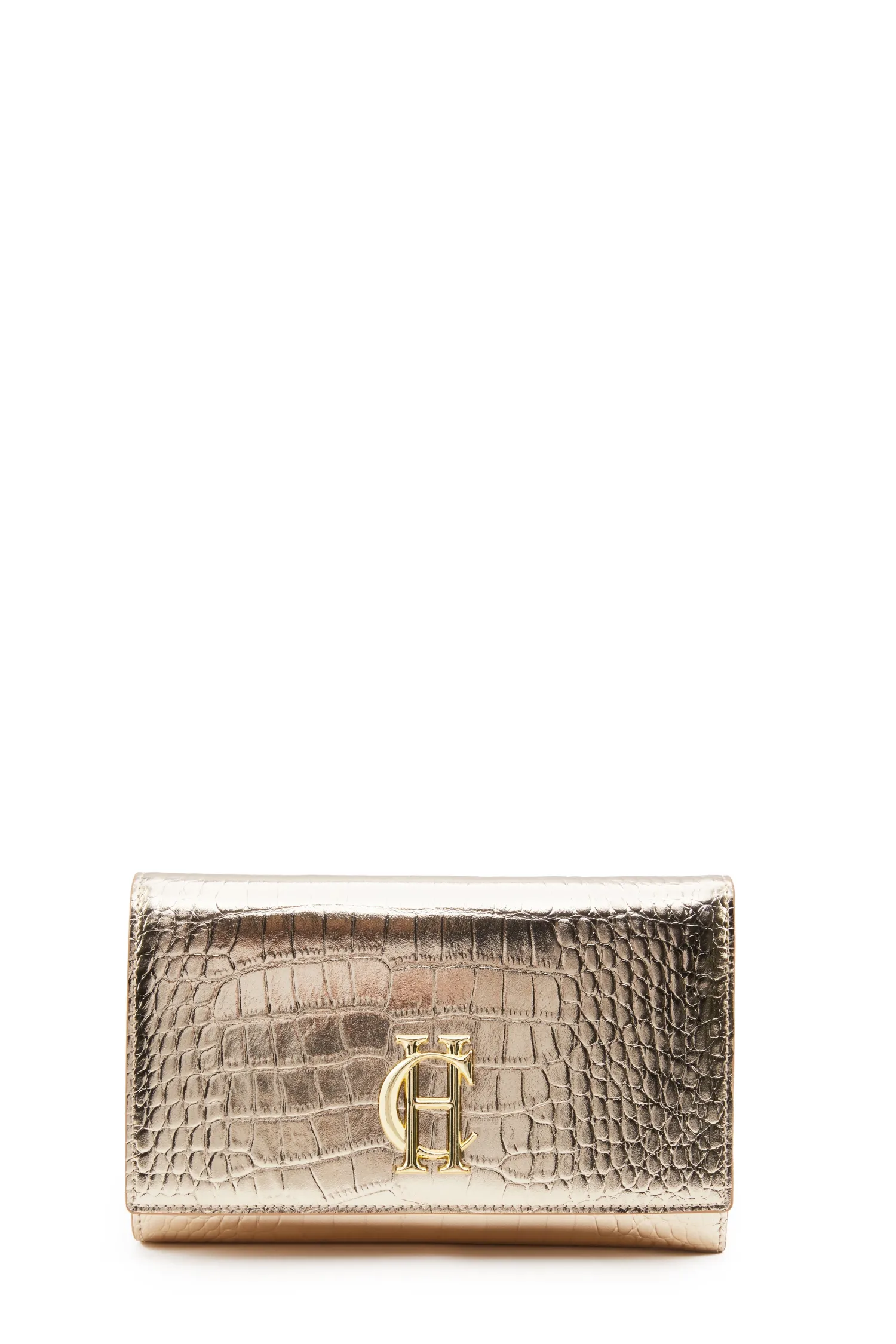 Outlet Highbury Clutch Bag (Gold Croc) Women Clutch Bags|Bags