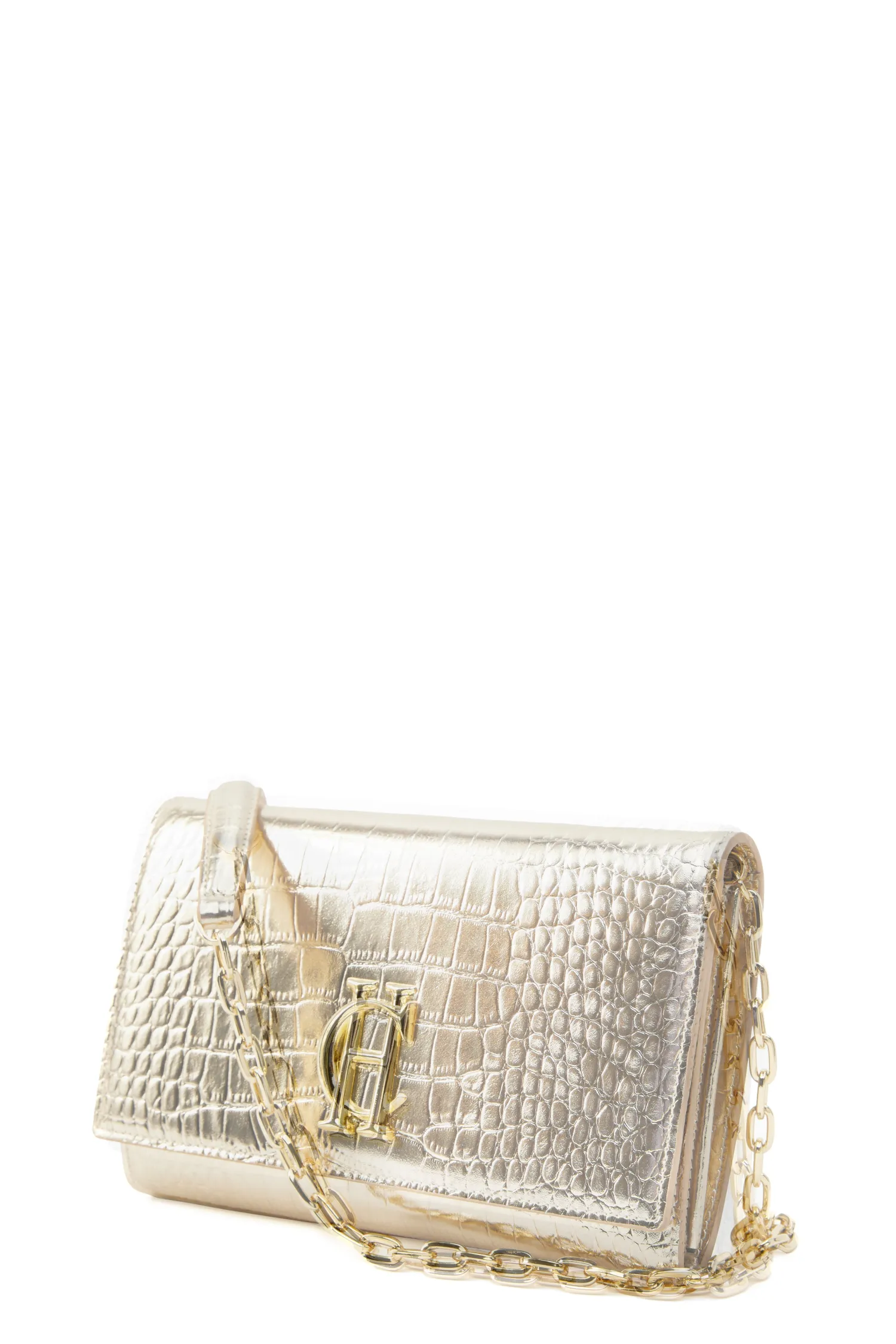 Outlet Highbury Clutch Bag (Gold Croc) Women Clutch Bags|Bags