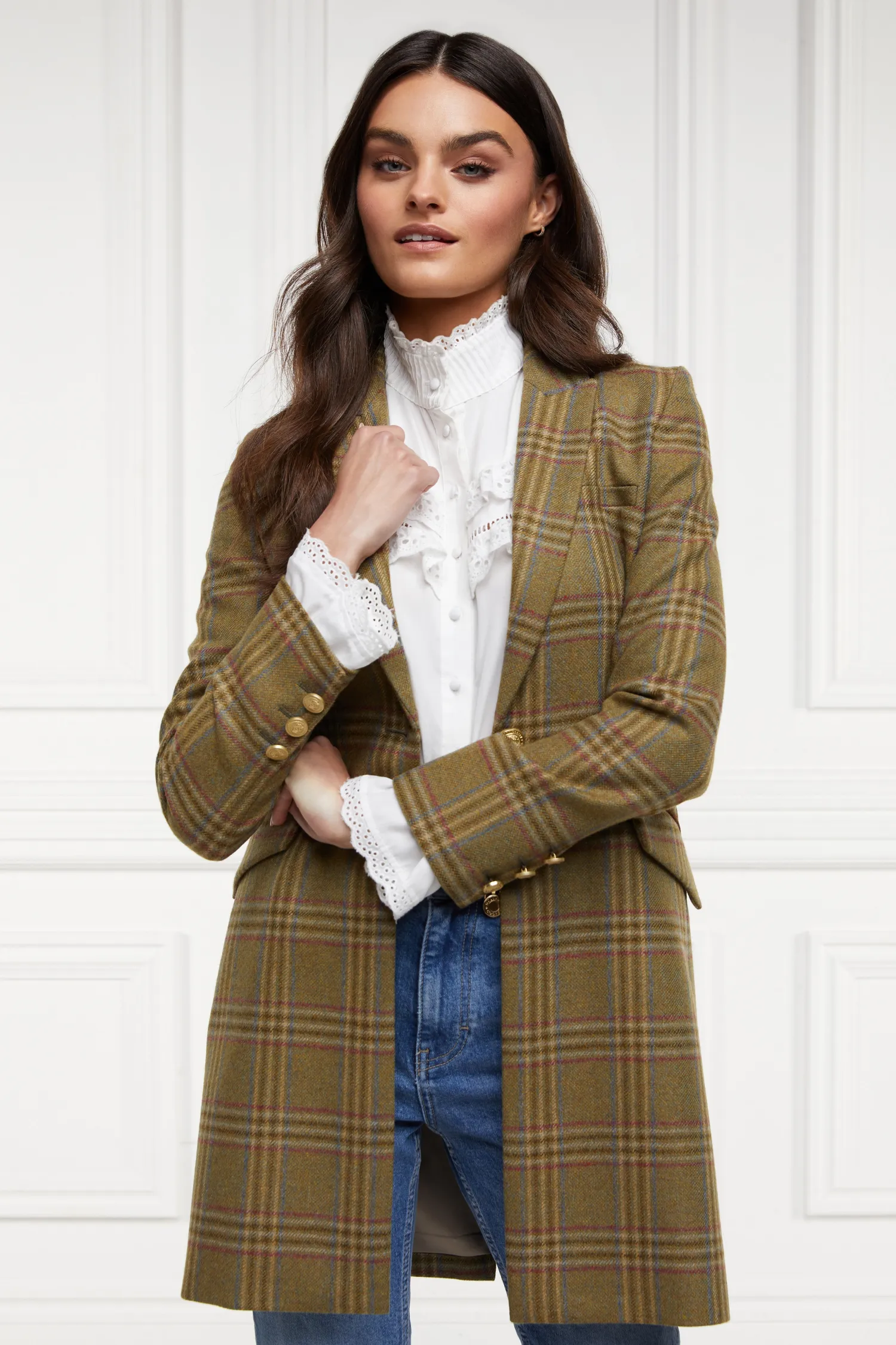 Online Highgrove Coat (Avebury Green Check) Women Coats|Tailoring