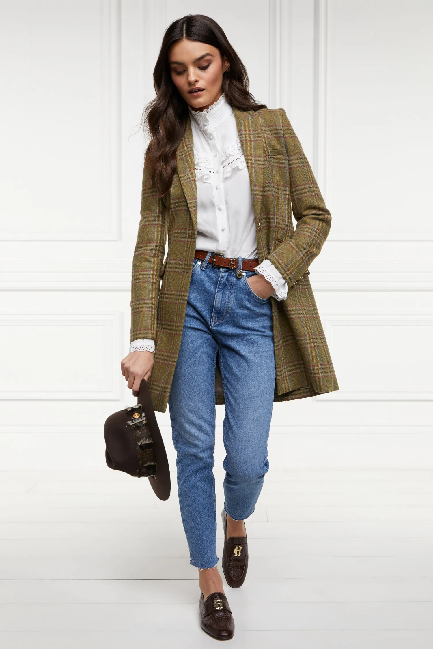 Online Highgrove Coat (Avebury Green Check) Women Coats|Tailoring