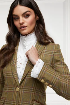 Online Highgrove Coat (Avebury Green Check) Women Coats|Tailoring