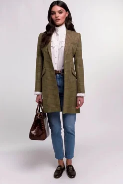 Online Highgrove Coat (Avebury Green Check) Women Coats|Tailoring