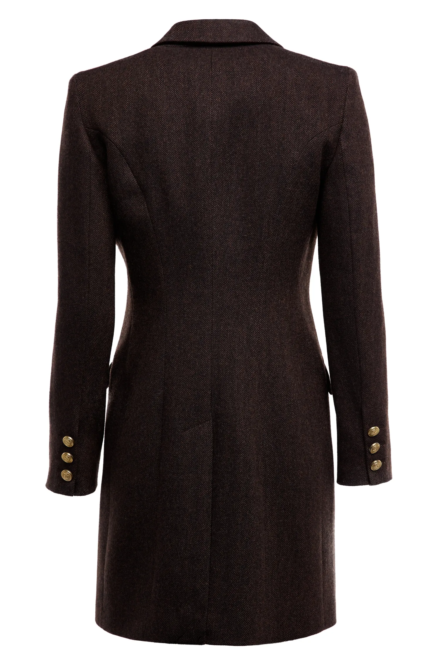 Outlet Highgrove Coat (Chocolate Herringbone) Women Coats|Tailoring