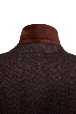 Outlet Highgrove Coat (Chocolate Herringbone) Women Coats|Tailoring