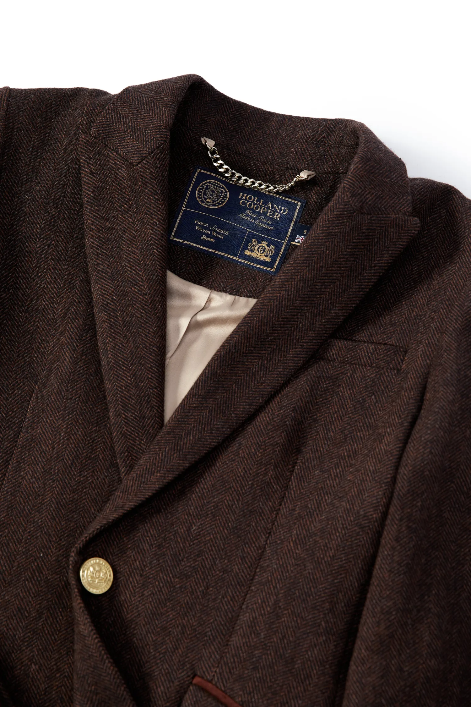 Outlet Highgrove Coat (Chocolate Herringbone) Women Coats|Tailoring