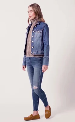 Clearance Iconic Denim Jacket (Classic Indigo) Women Jackets