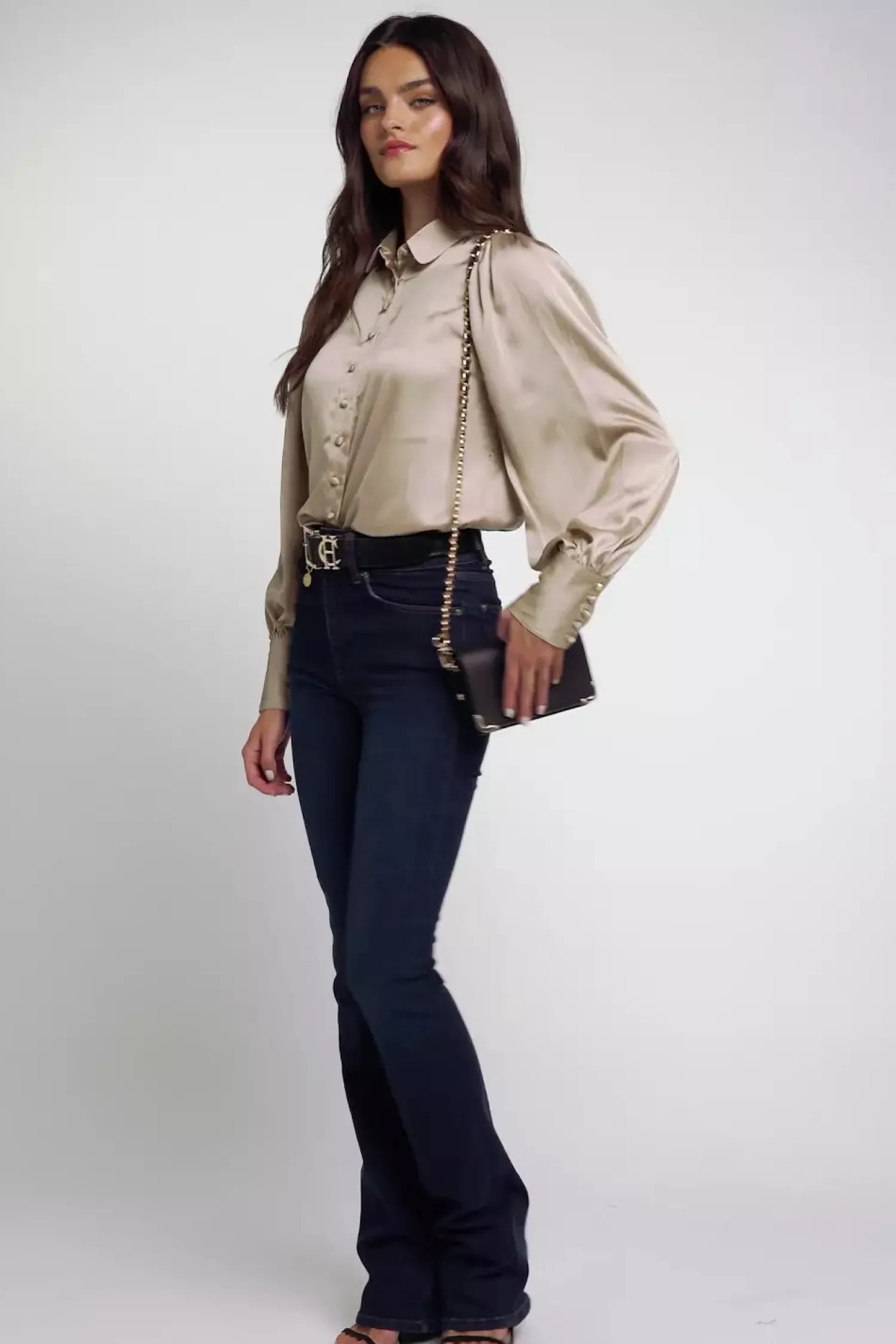 Discount Isla Satin Shirt Women Shirts & Blouses