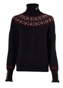 Outlet Jennifer Roll Neck Knit (Ink Navy) Women Knitwear