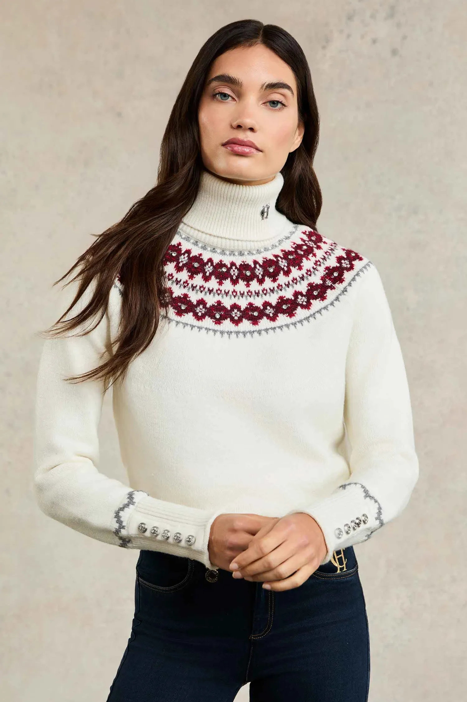 Discount Jennifer Roll Neck Knit Women Knitwear