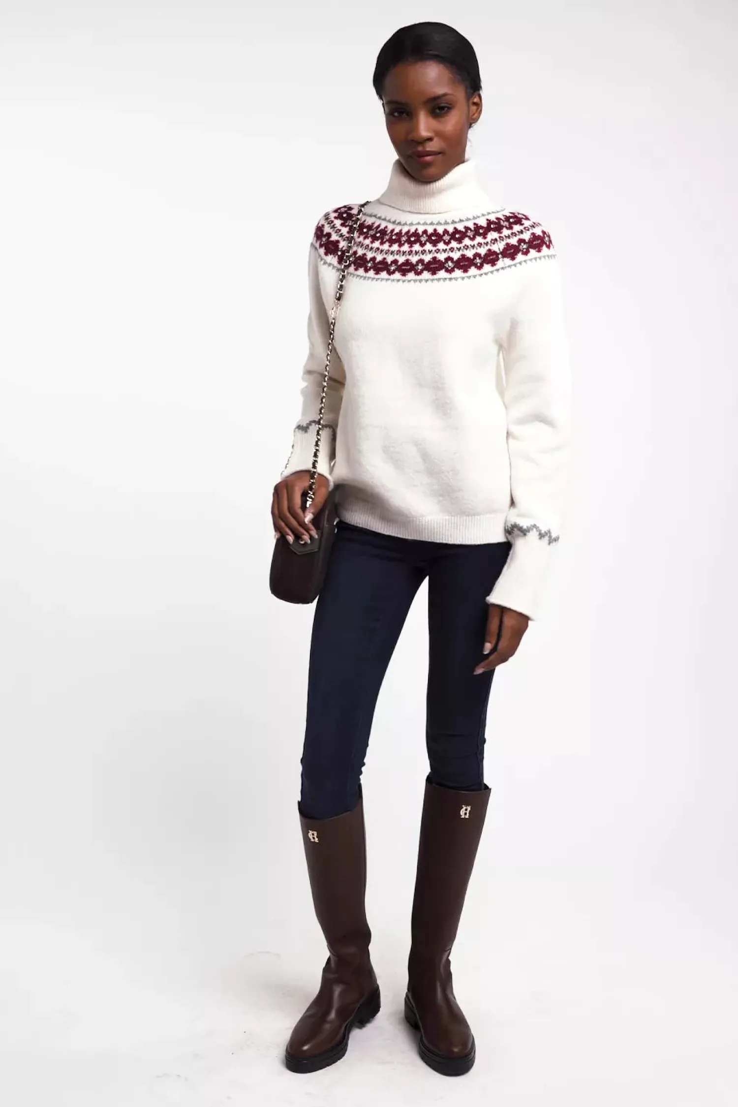Discount Jennifer Roll Neck Knit Women Knitwear