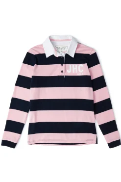Clearance JHC Sweatshirt (Ink Navy Pale Pink) Women Polo Shirts & Tees|Polo Shirts