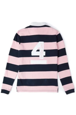 Clearance JHC Sweatshirt (Ink Navy Pale Pink) Women Polo Shirts & Tees|Polo Shirts