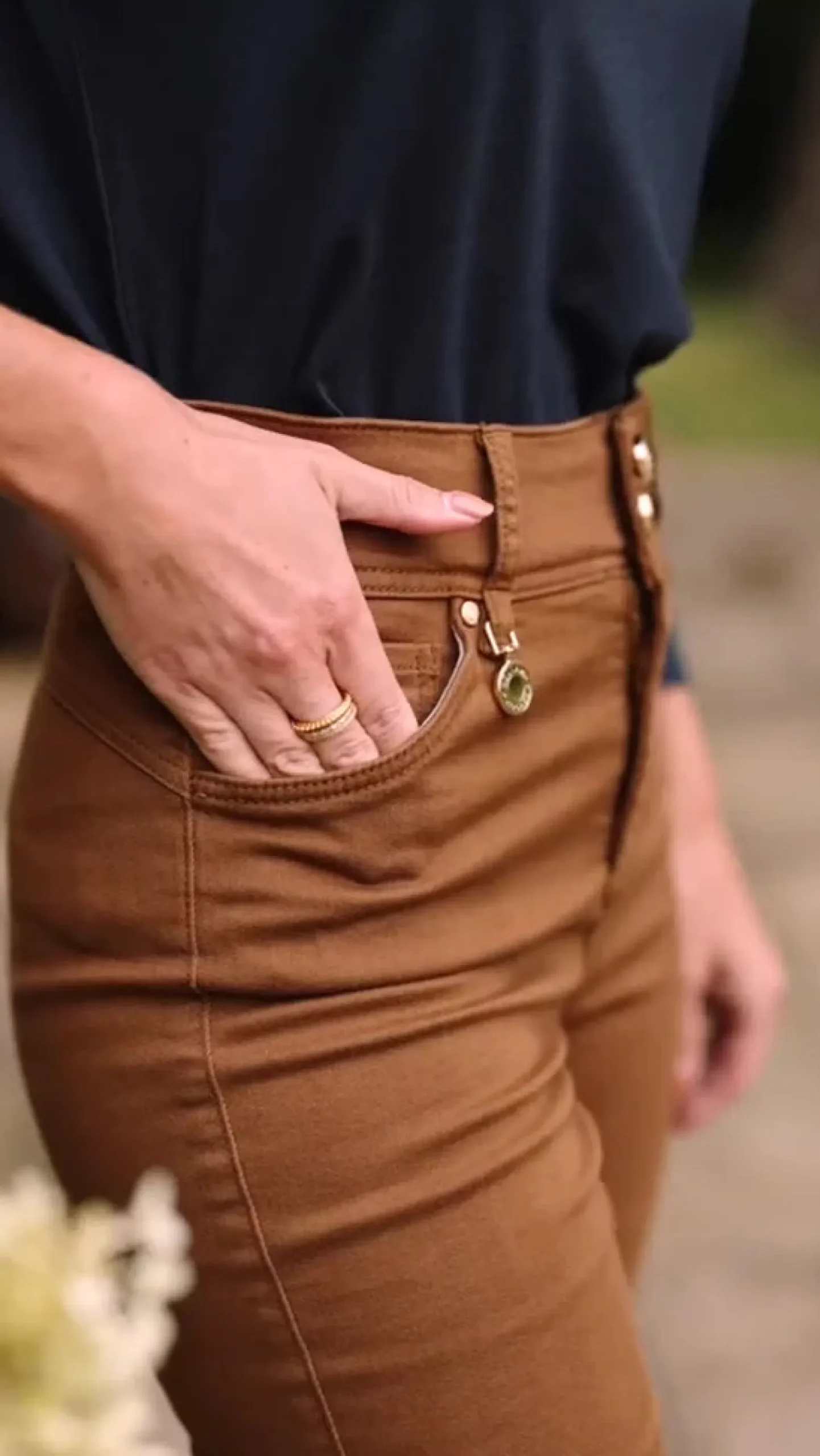 Hot Jodhpur Jean (Dark Caramel) Women Jeans