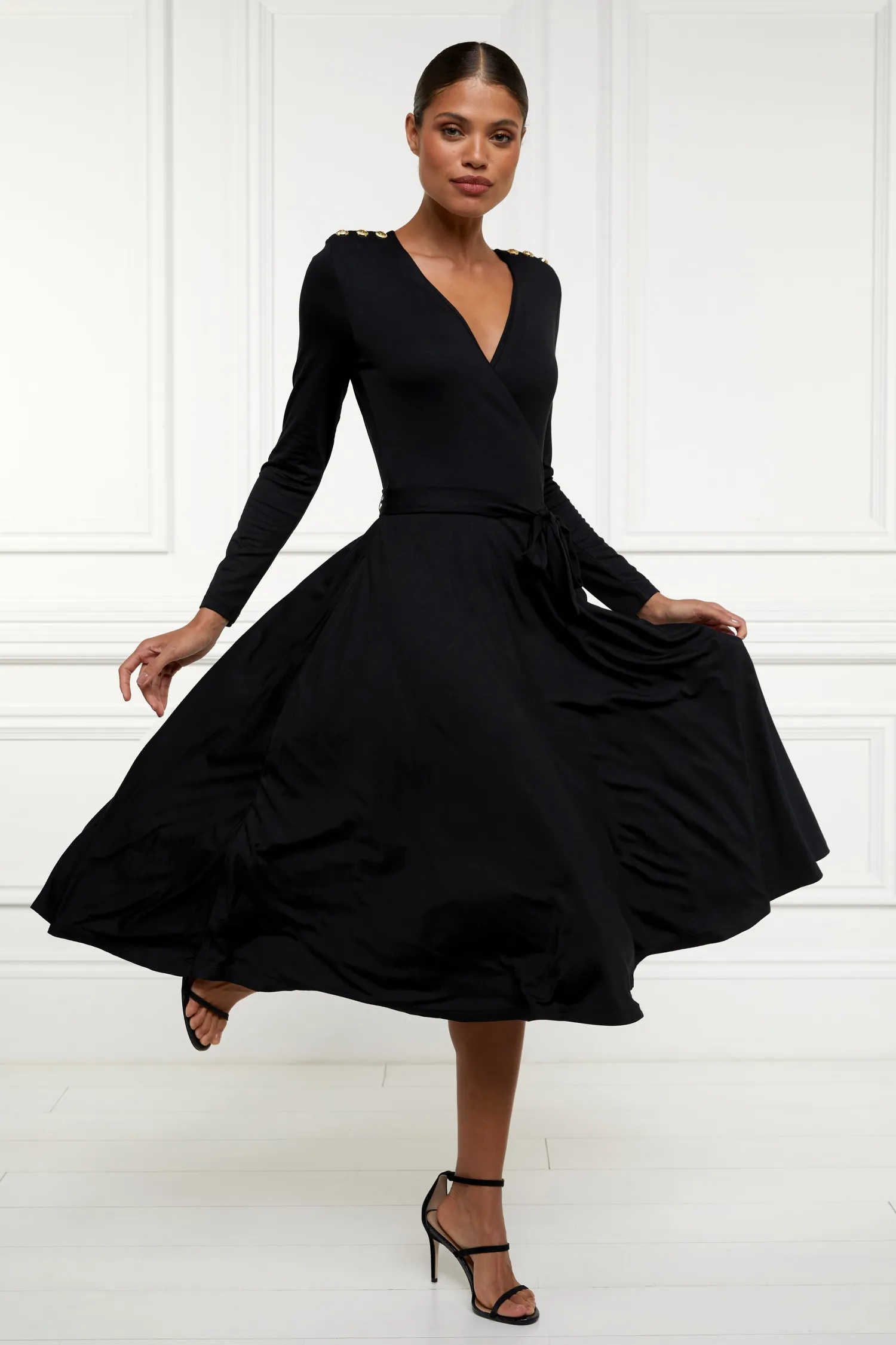 Outlet Juliette Midi Wrap Dress Women Dresses