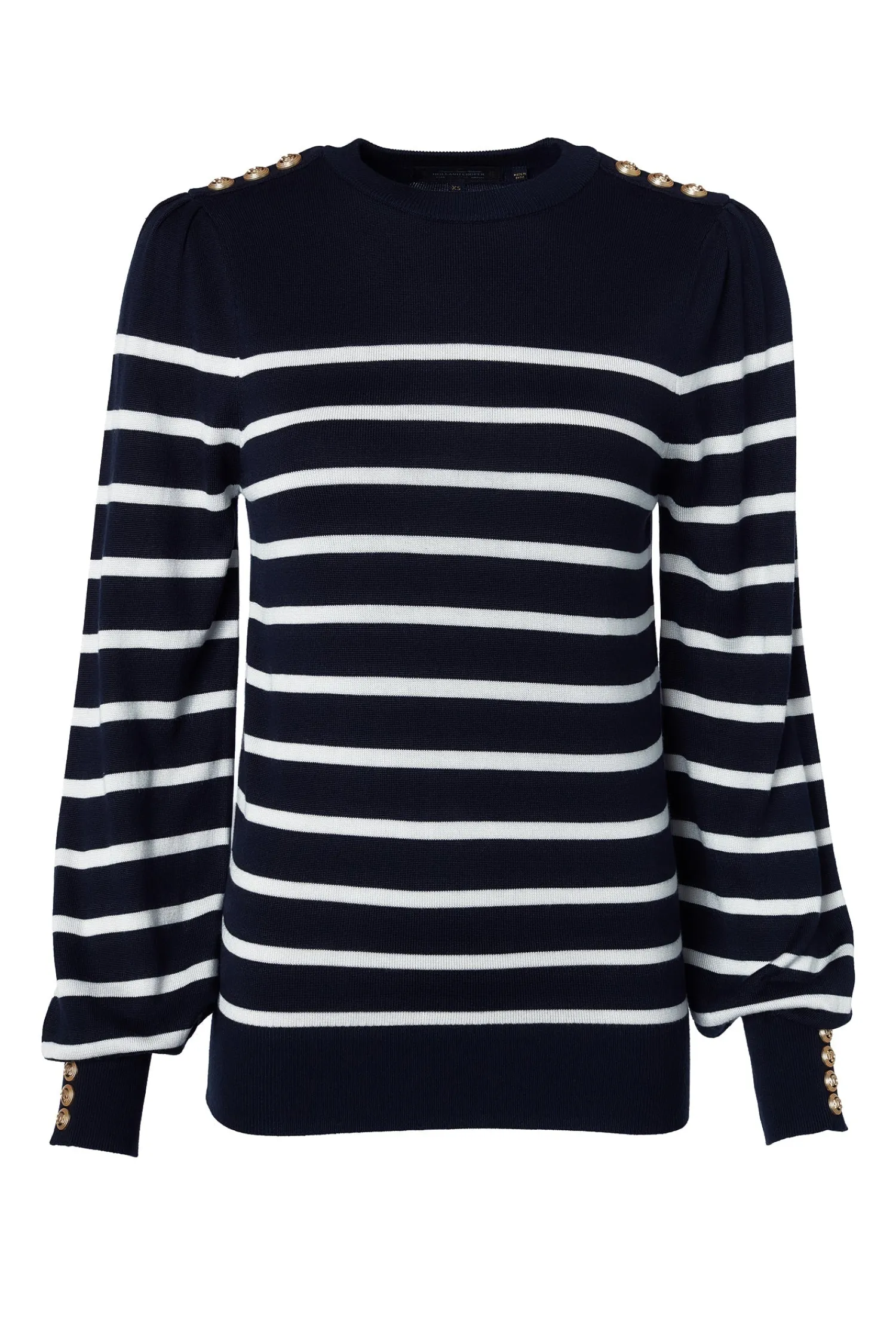 Discount Kelsie Crew Neck Knit (Ink Navy Stripe) Women Knitwear