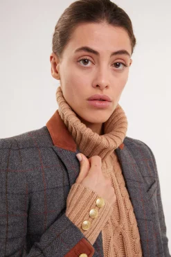 Best Kempton Coat (Mid Blue Check) Women Coats|Tailoring