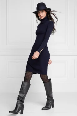 Clearance Kensington Jumper Dress (Ink Navy) Women Dresses