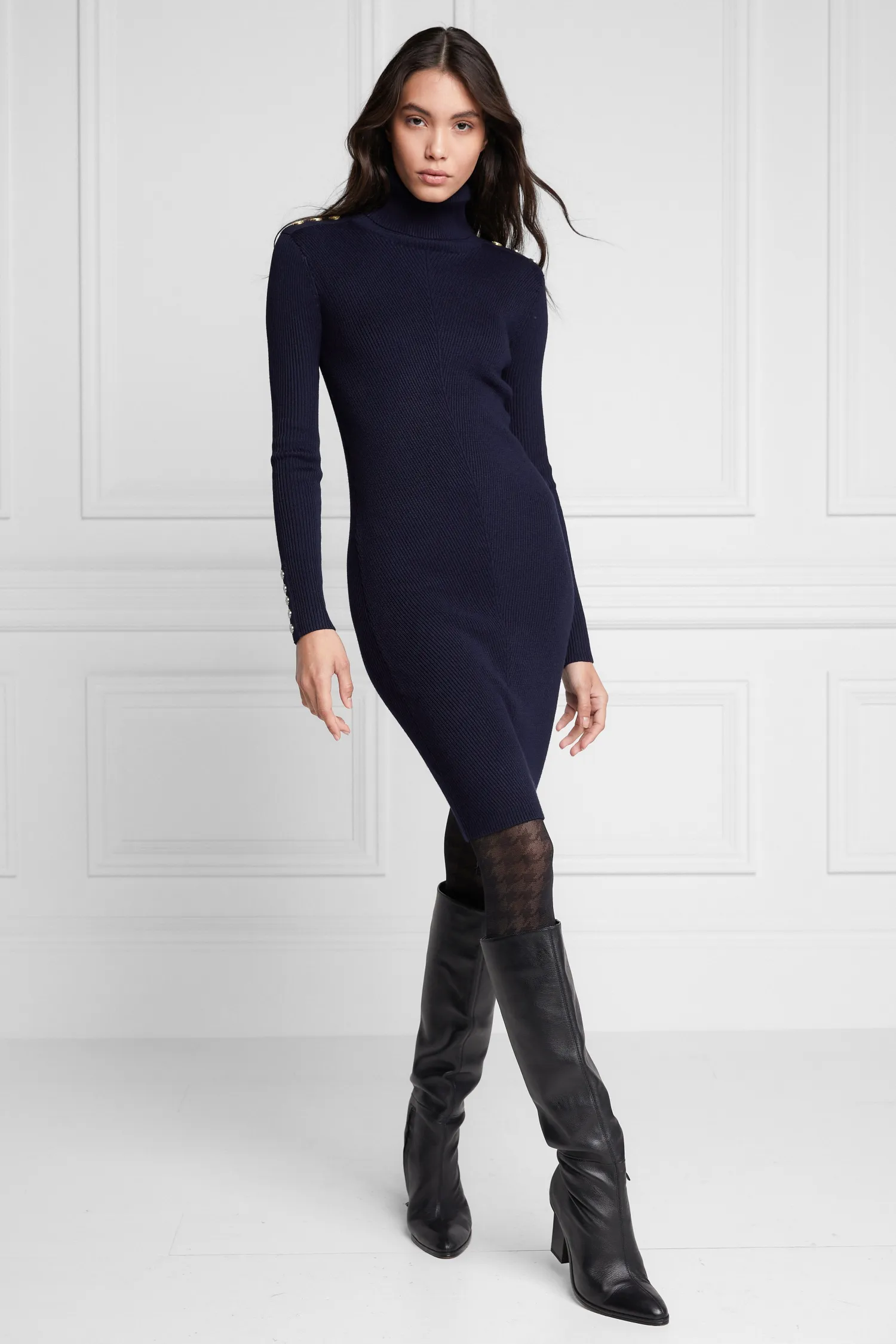 Clearance Kensington Jumper Dress (Ink Navy) Women Dresses