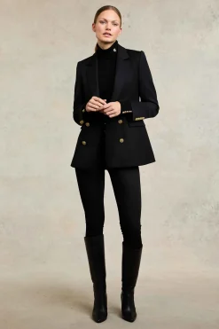 Online Kensington Knee Boot (Black Leather) Women Boots