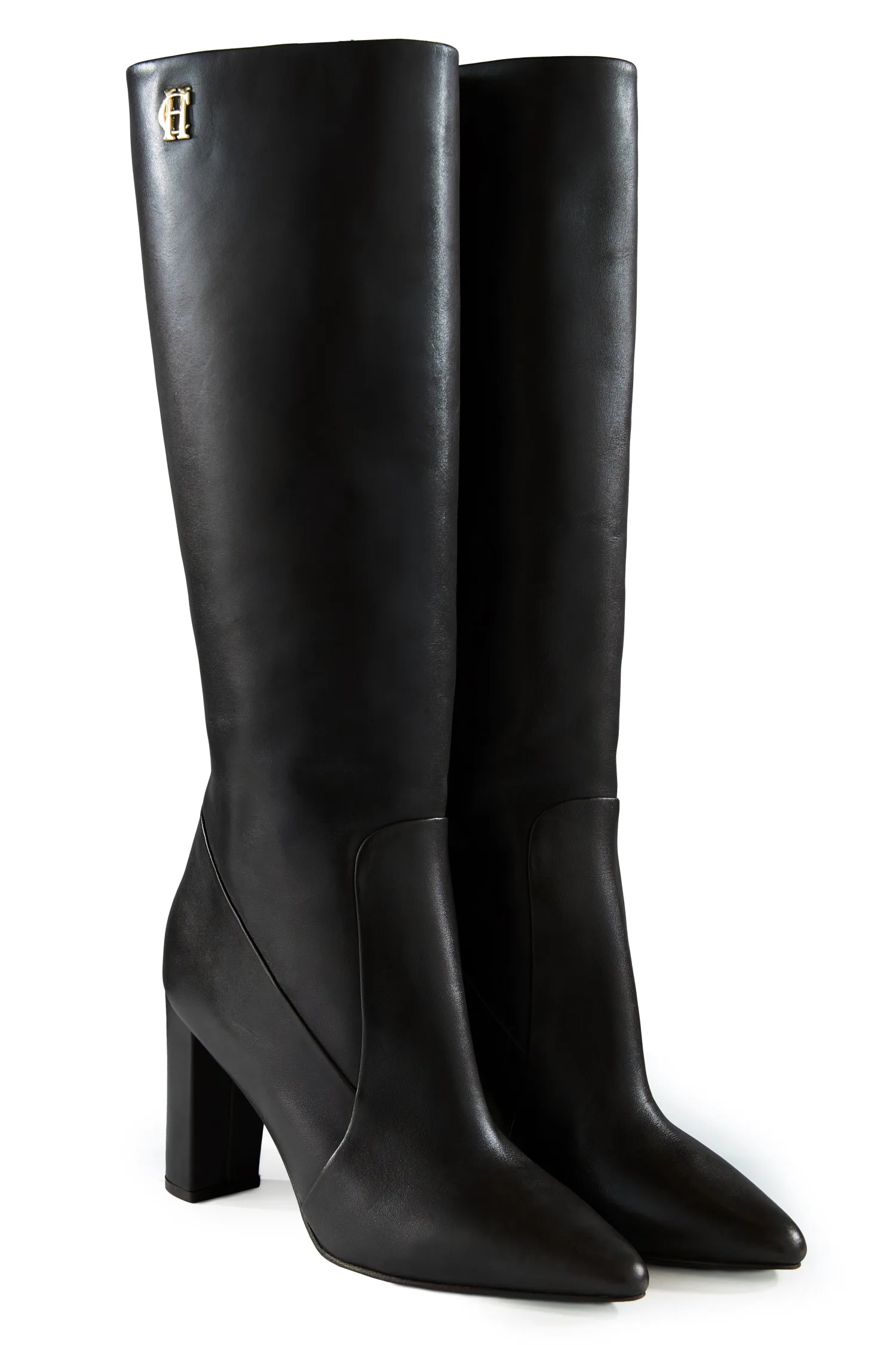 Online Kensington Knee Boot (Black Leather) Women Boots
