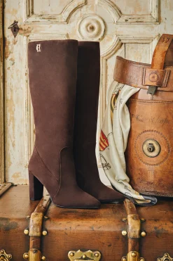 Best Kensington Knee Boot (Chocolate Suede) Women Boots
