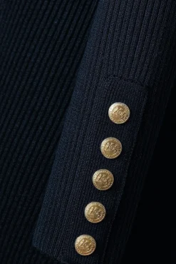 New Kensington Midi Jumper Dress (Ink Navy) Women Dresses