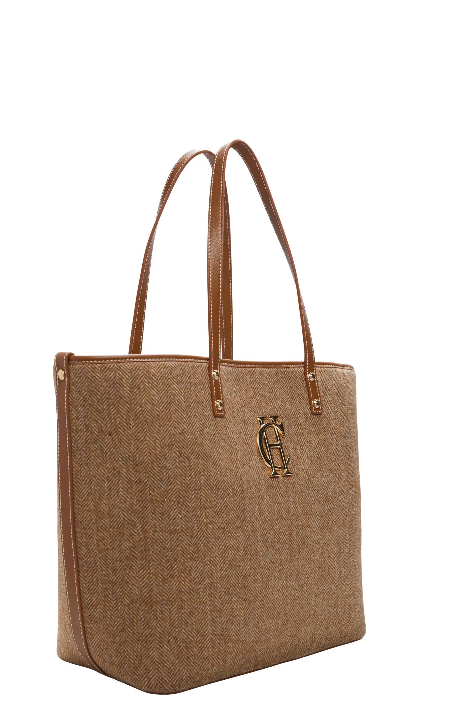 New Kensington Tote Bag (Tan Herringbone) Women Tote Bags|Bags
