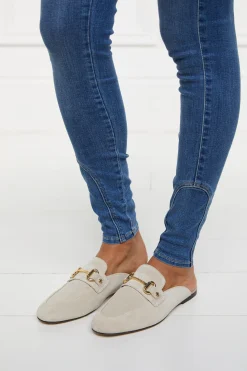 Hot Kingston Horse Bit Loafer (Taupe Suede) Women Loafers