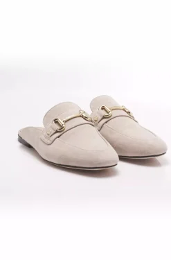 Hot Kingston Horse Bit Loafer (Taupe Suede) Women Loafers