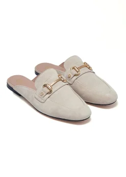 Hot Kingston Horse Bit Loafer (Taupe Suede) Women Loafers