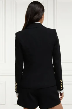 Best Knightsbridge Blazer (Black Linen) Women Blazers|Tailoring