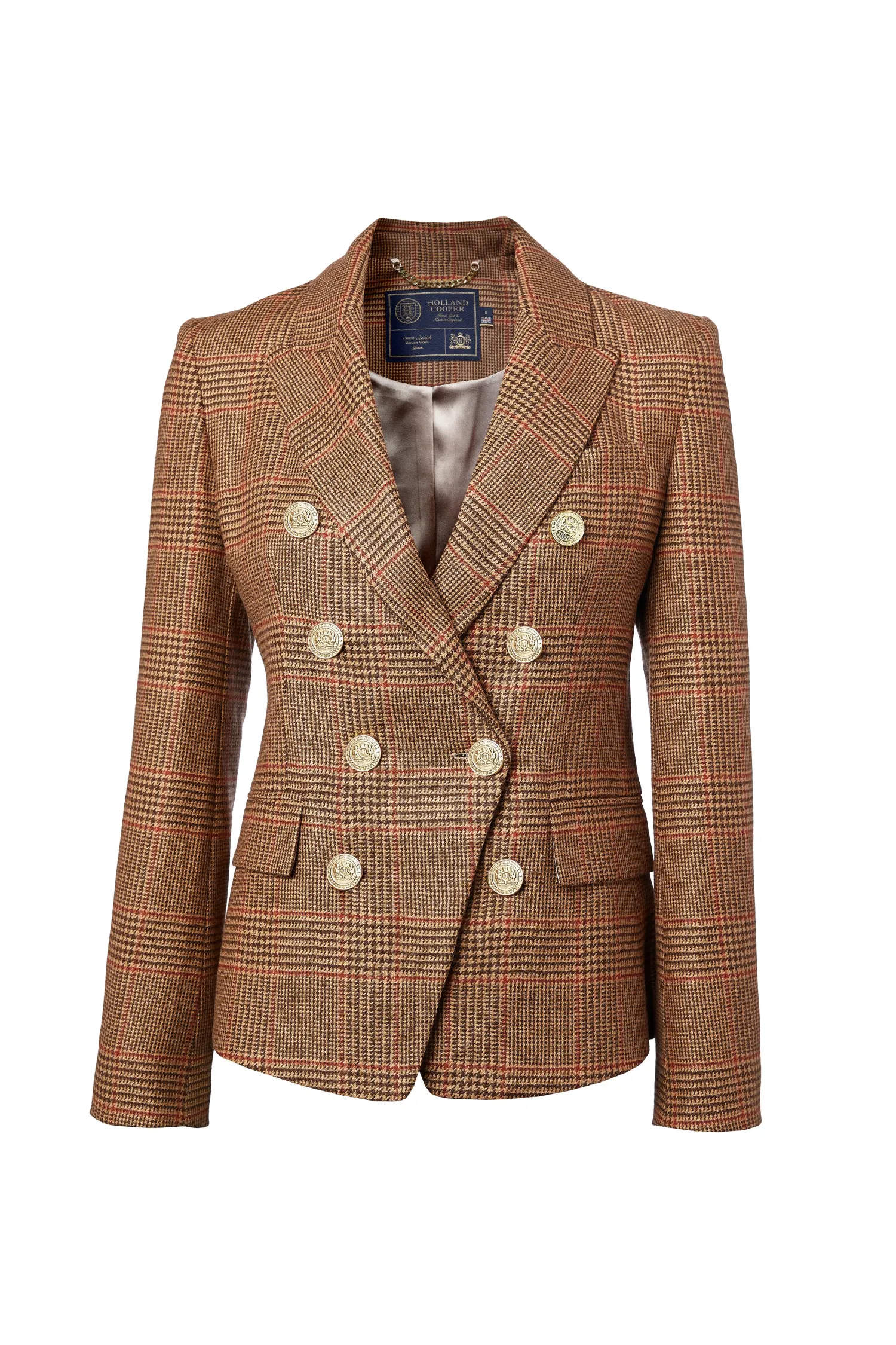 Fashion Knightsbridge Blazer (Clarence Check Merlot) Women Blazers|Tailoring